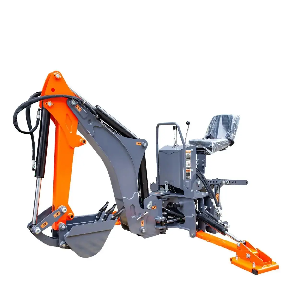 2380 mm (8’) Tractor Swing Backhoe Attachment, 180° Boom and Bucket Rotation TMG-TBH88 - Image 9