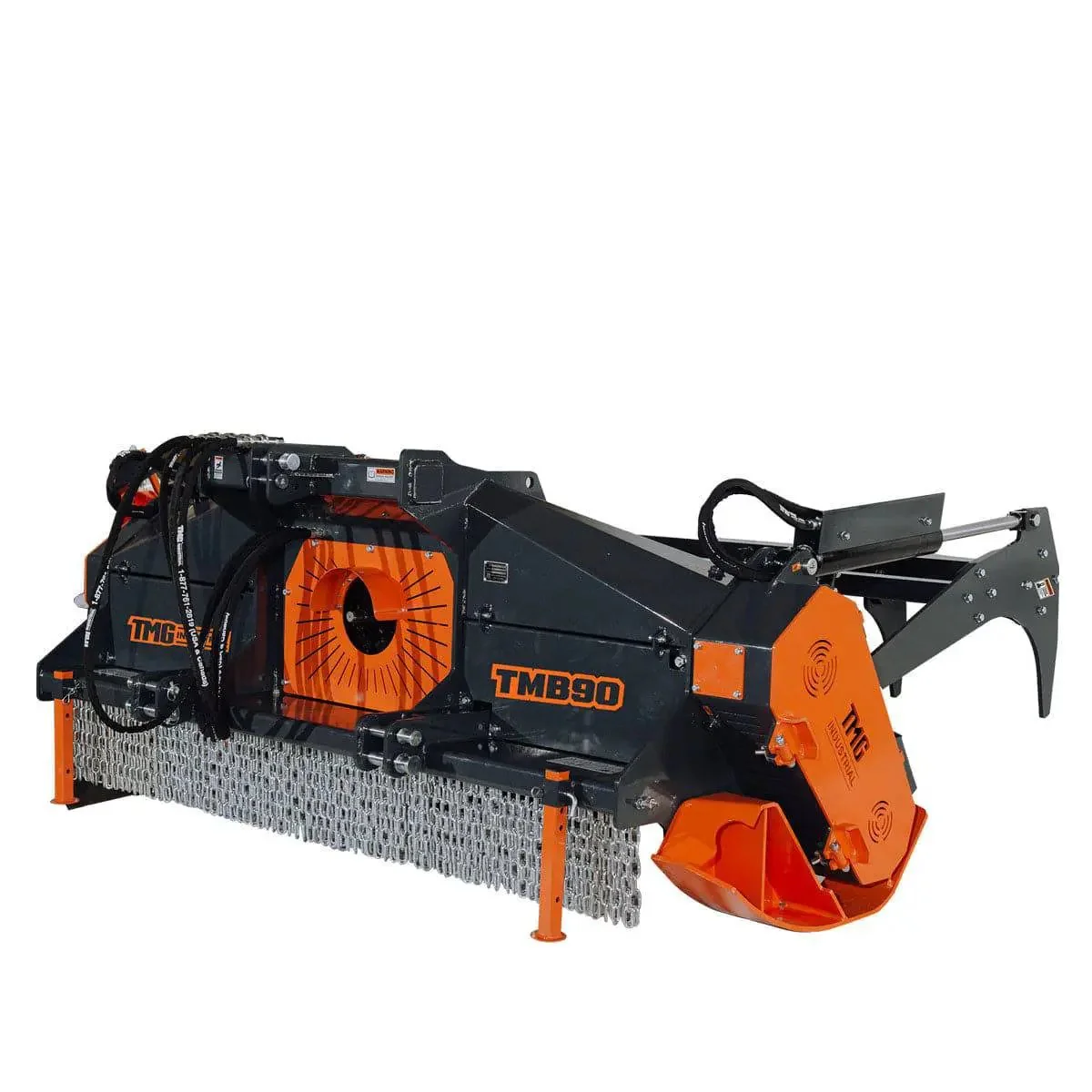 2260mm (89") Forestry Brush Mulcher, 36 WIDIA Cutting Teeth, For 70 - 130 HP Tractors, TMG-TMB90 - Image 7