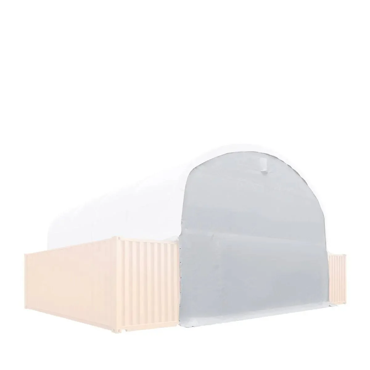 Back End Wall Kit, Compatible with TMG-DT3020C and DT3040C container shelters installed with the high cube containers (9'6" / 2.90m), TMG-DT30BW9V. - Image 3