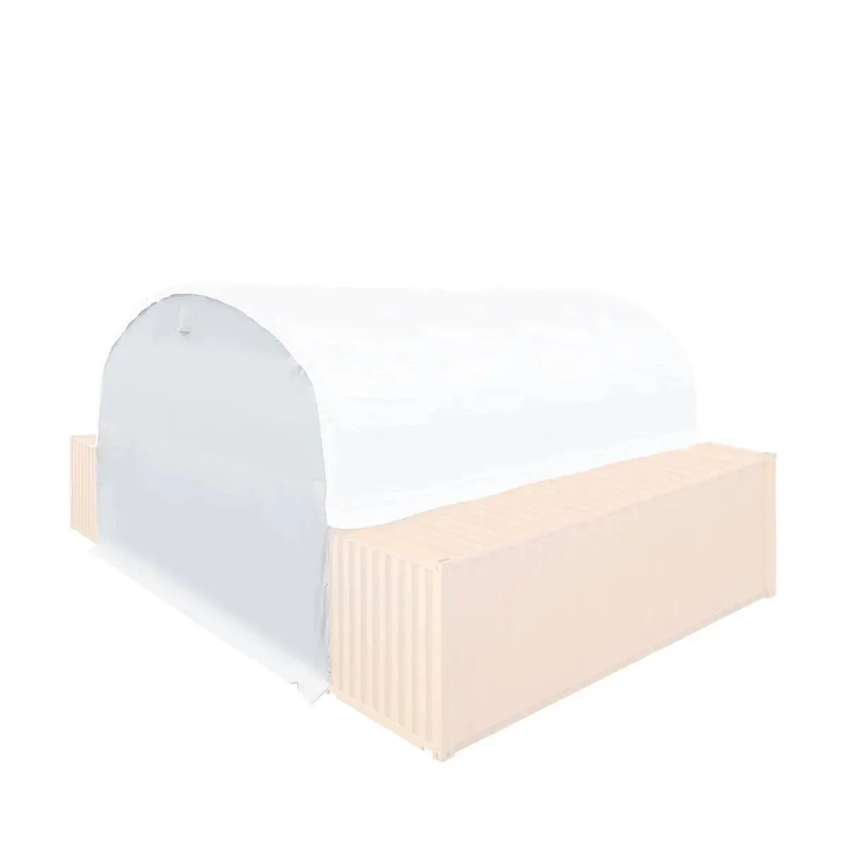 Back End Wall Kit, Compatible with TMG-DT3020C and DT3040C container shelters installed with the high cube containers (9'6" / 2.90m), TMG-DT30BW9V. - Image 4
