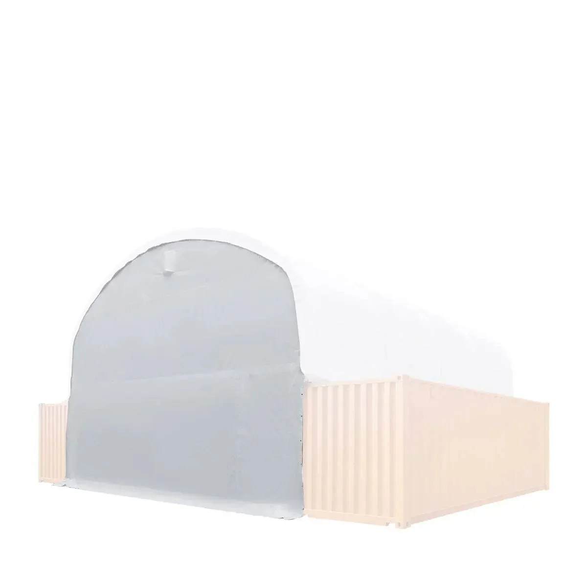 Back End Wall Kit, Compatible with TMG-DT3020C and DT3040C container shelters installed with the high cube containers (9'6" / 2.90m), TMG-DT30BW8V.