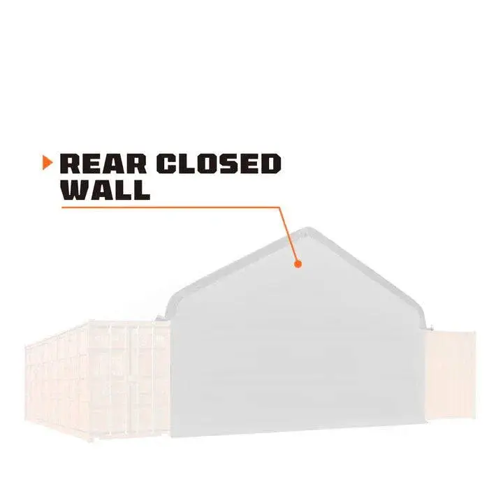 Back End Wall Kit, Compatible with ST3041CV and ST3041CE container shelters installed with the high cube containers (9’6”),TMG-ST30BW9V