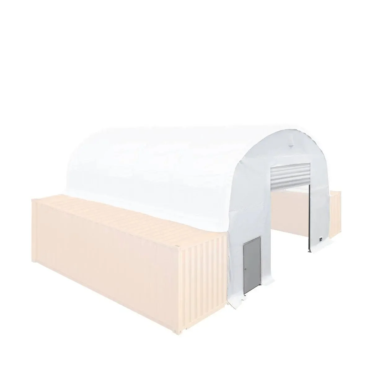 Front End Wall Kit, Compatible with TMG-DT3020C and DT3040C container shelters installed with the standard height containers (8’6”), TMG-DT30FW8V - Image 7