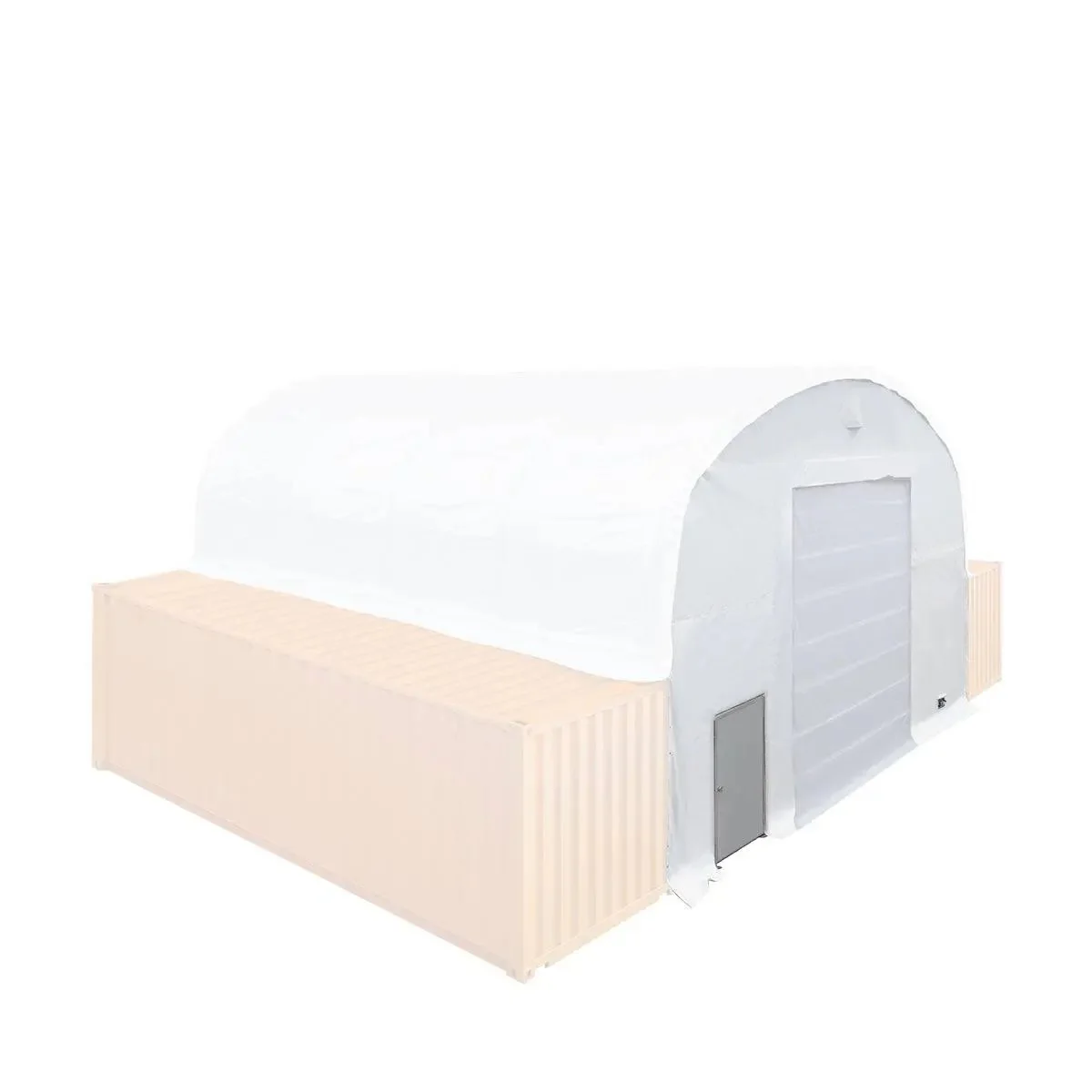 Front End Wall Kit, Compatible with TMG-DT3020C and DT3040C container shelters installed with the standard height containers (8’6”), TMG-DT30FW8V - Image 9
