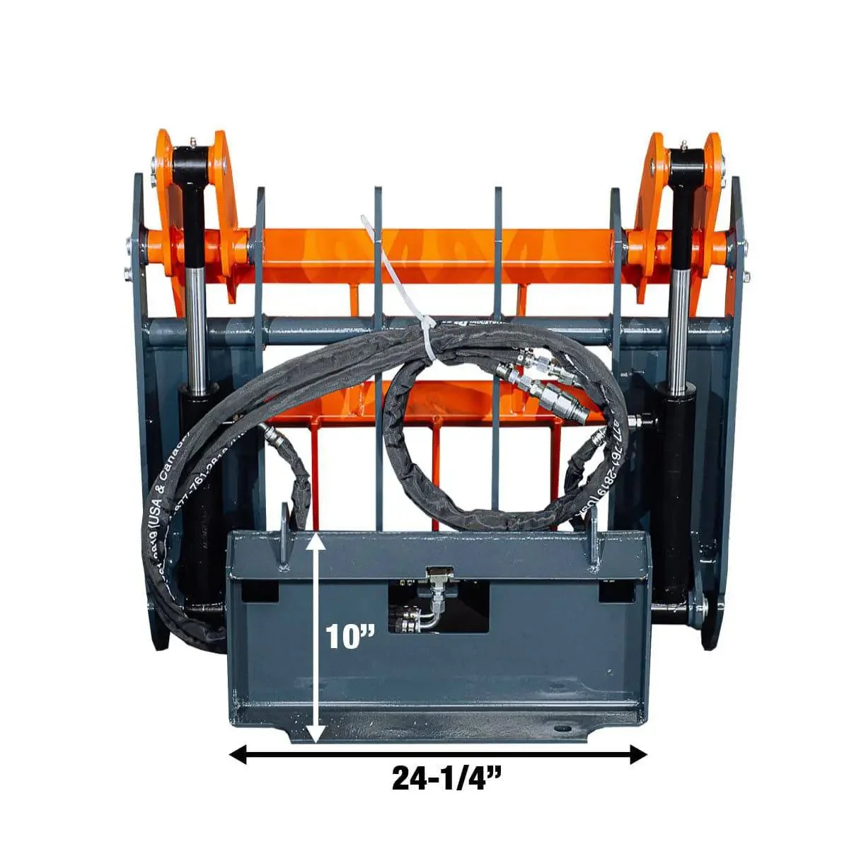 Mini Skid Steer Root Rake Grapple, 890 mm (35") Working Width, 1000 kg (2200 lb) Grapple Capacity, TMG-SRG35 - Image 11