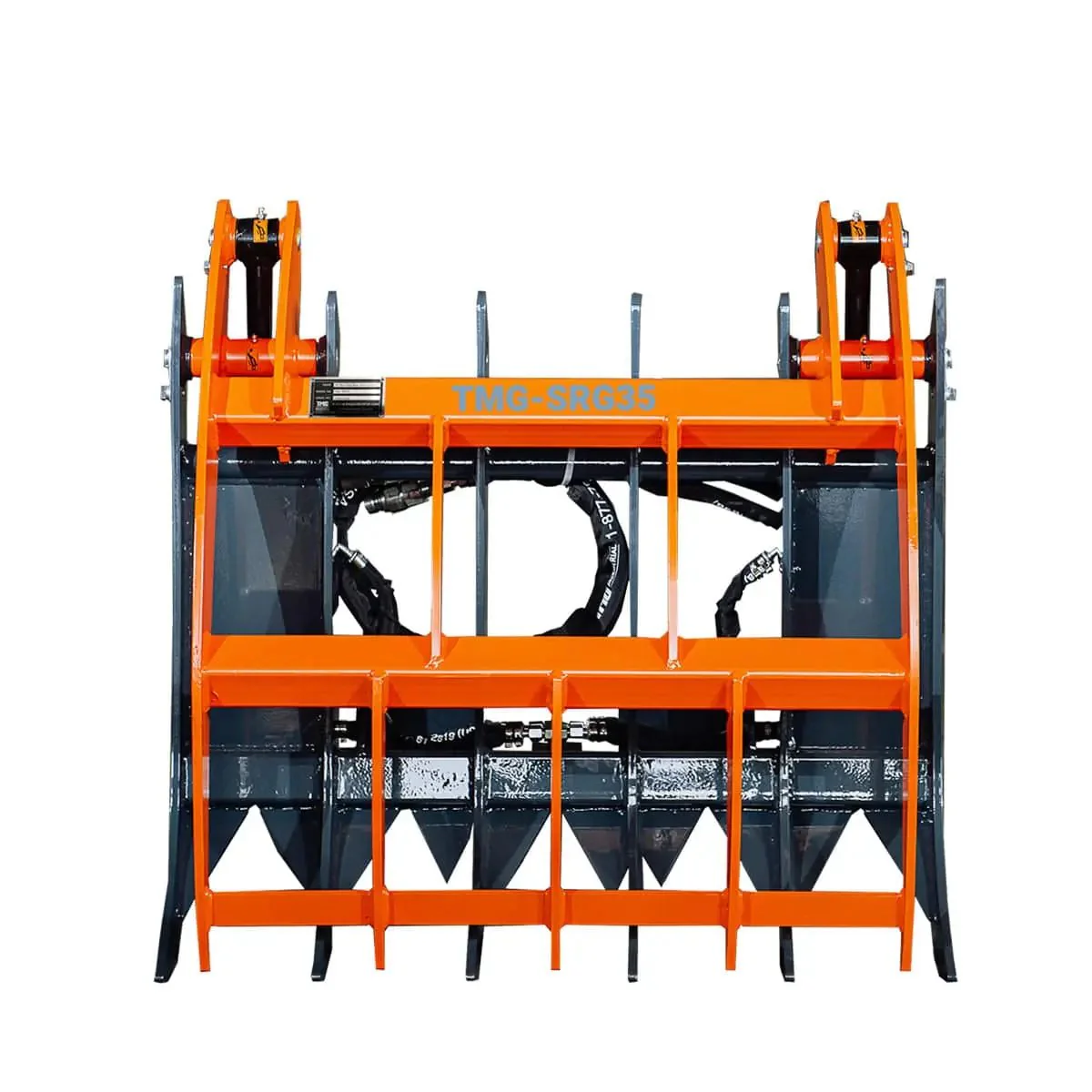 Mini Skid Steer Root Rake Grapple, 890 mm (35") Working Width, 1000 kg (2200 lb) Grapple Capacity, TMG-SRG35 - Image 6