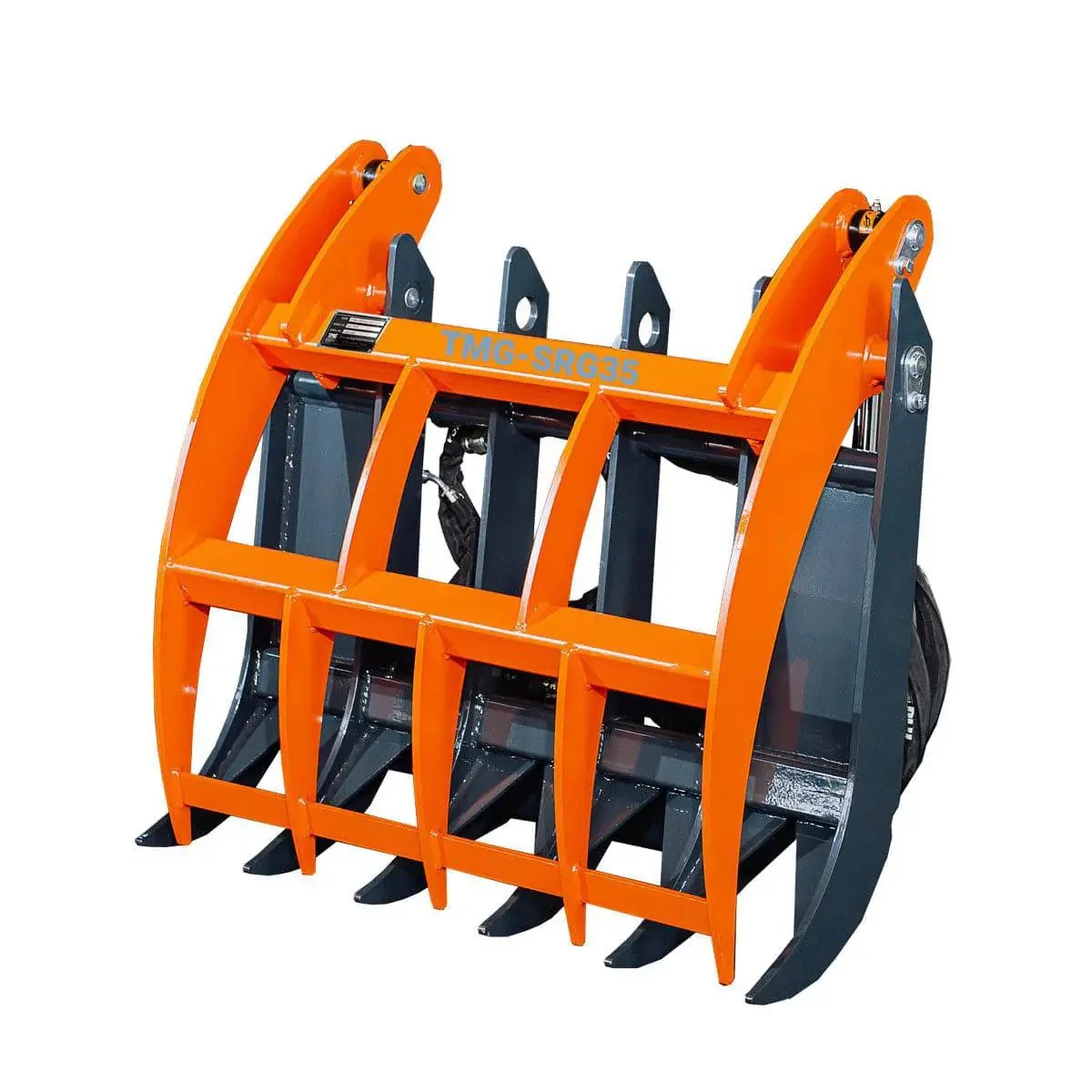 Mini Skid Steer Root Rake Grapple, 890 mm (35") Working Width, 1000 kg (2200 lb) Grapple Capacity, TMG-SRG35 - Image 8