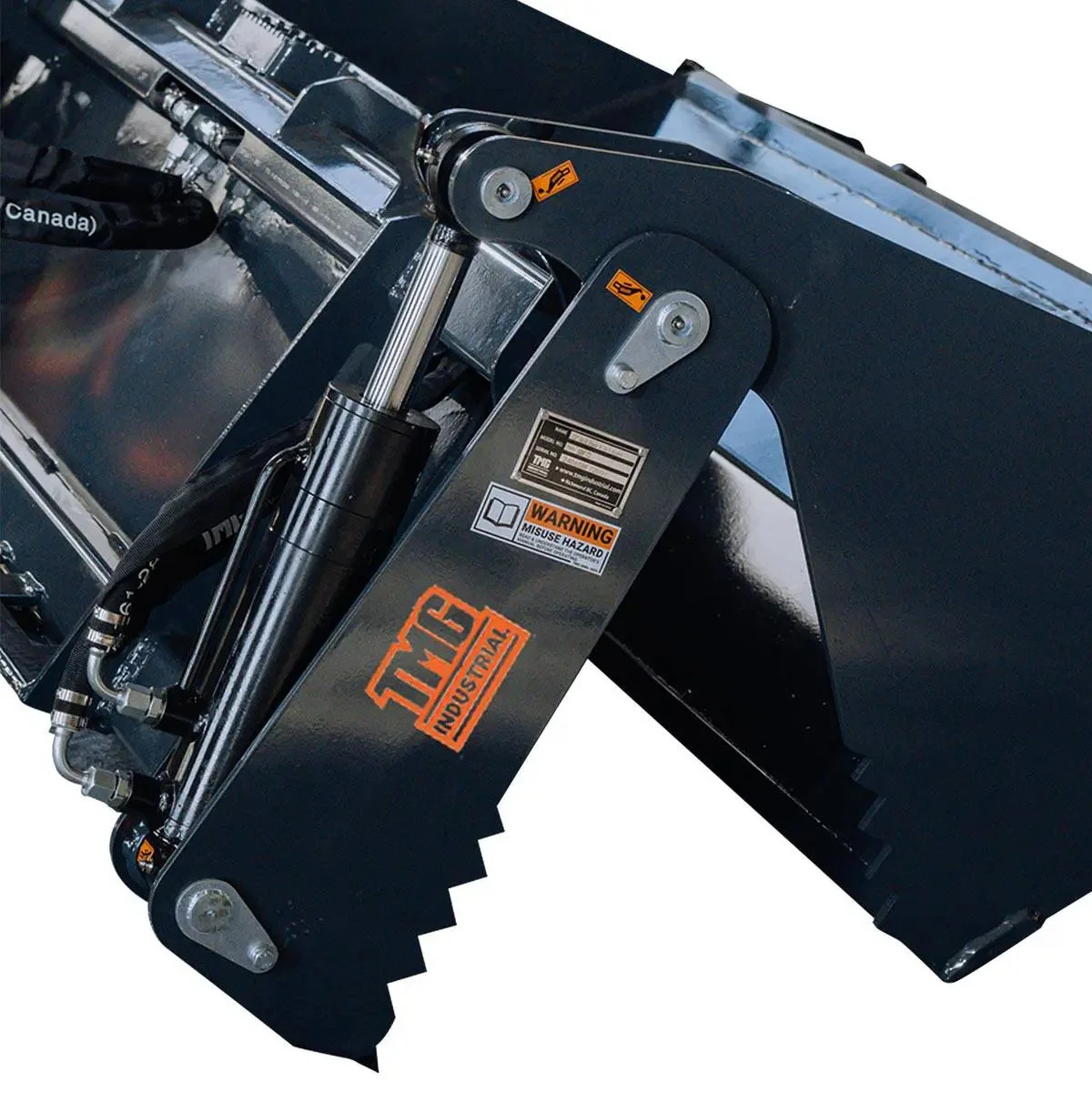 Skid Steer 4-in-1 Bucket, 700 kg (1545 lb) Load Capacity, 770 mm (30″) Maximum Opening, TMG-SBF72 - Image 7