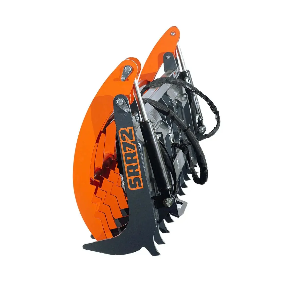 Skid Steer Skeleton Root Rake Grapple, 1180 kg Grapple Capacity, Twin Cylinders TMG-SRR72 - Image 10