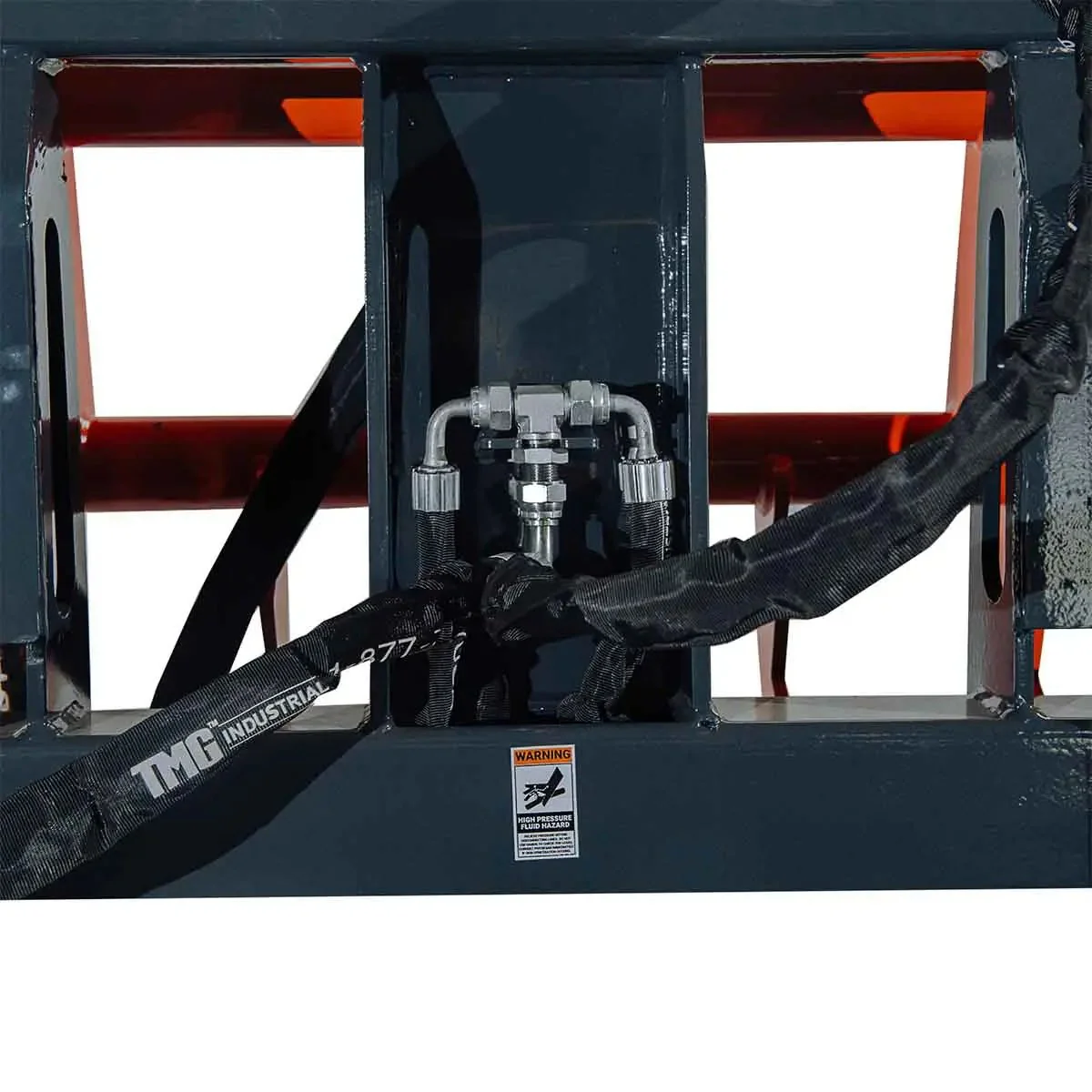 Skid Steer Skeleton Root Rake Grapple, 1180 kg Grapple Capacity, Twin Cylinders TMG-SRR72 - Image 17