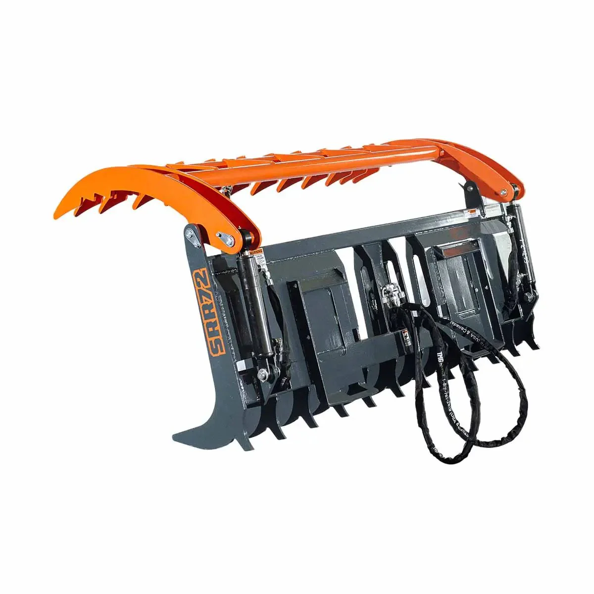 Skid Steer Skeleton Root Rake Grapple, 1180 kg Grapple Capacity, Twin Cylinders TMG-SRR72 - Image 7