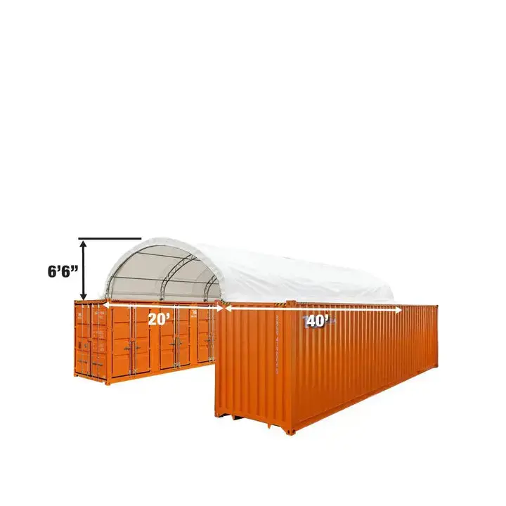 TMG Heavy Series™ 6 x 12m Dual Truss Container Shelter, 580 gsm PVC, TMG-DT2041CV - Image 4
