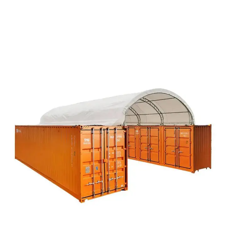 TMG Heavy Series™ 6 x 12m Dual Truss Container Shelter, 580 gsm PVC, TMG-DT2041CV - Image 8