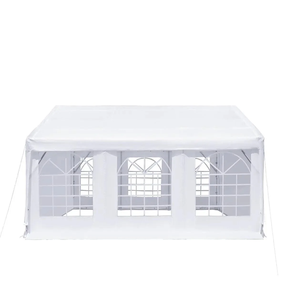 6 x 6 m Heavy-Duty Outdoor Party Tent with Removable Sidewalls and Roll-up Doors, PE Tarpaulin, TMG-PT2020F - Image 10