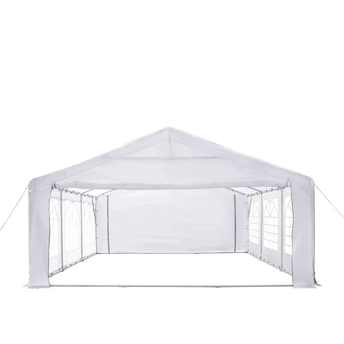 6 x 6 m Heavy-Duty Outdoor Party Tent with Removable Sidewalls and Roll-up Doors, PE Tarpaulin, TMG-PT2020F - Image 7