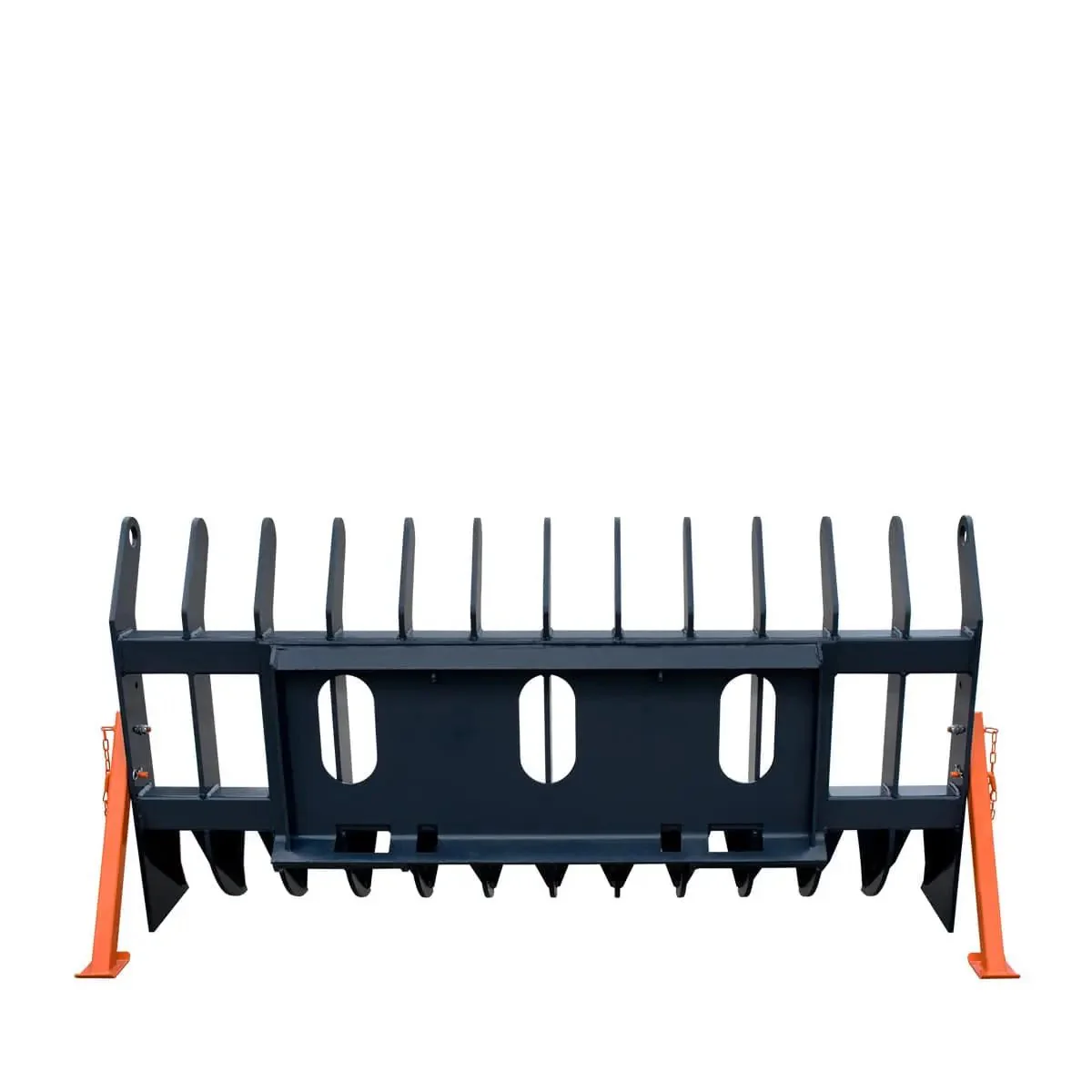 1840 mm (72″) Skid Steer Root Debris Rake Attachment, Universal Mount, 150 mm (6") Tine Spacing, TMG-SDR72 - Image 6