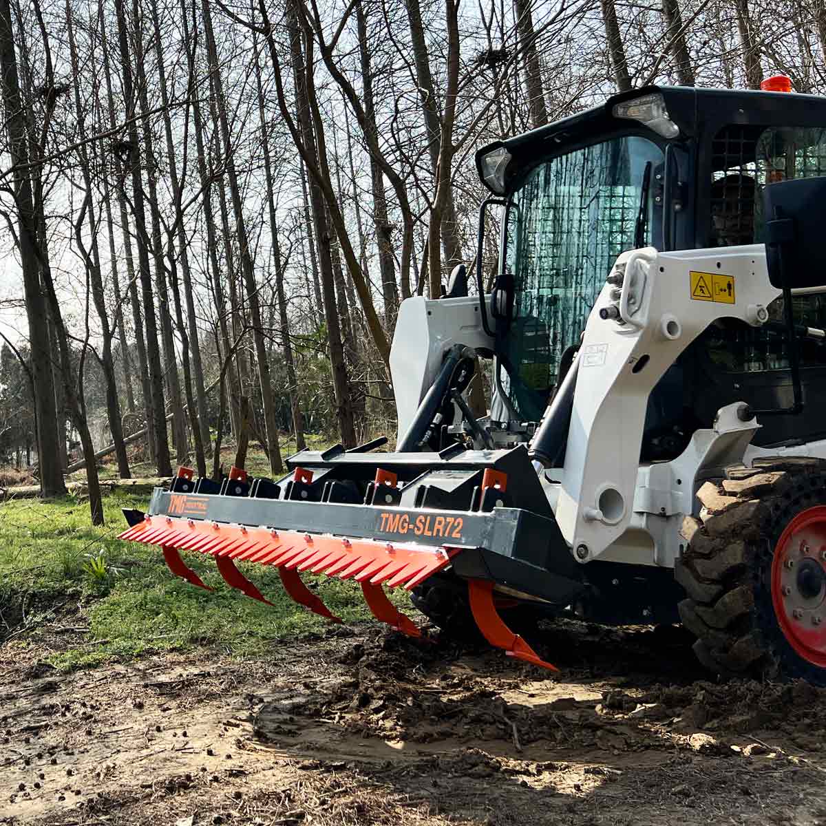 1830mm Skid Steer Land Ripper w/Rake Comb, Universal Mount TMG-SLR72 - Image 3