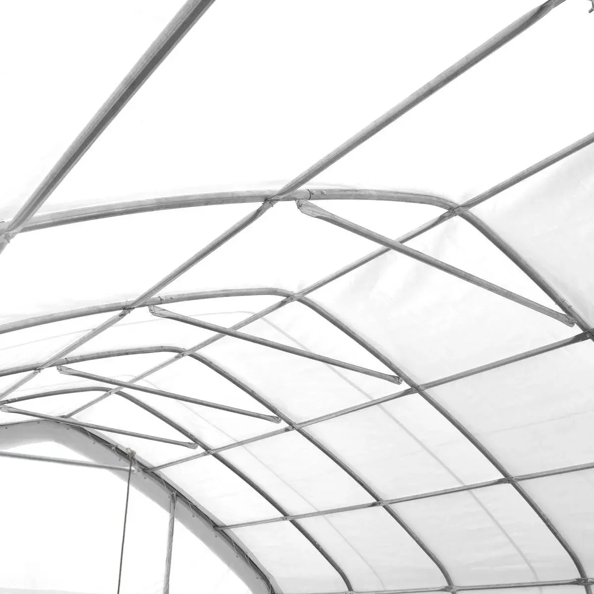 6 x 12 m Straight Wall Peak Ceiling Storage Shelter with Heavy Duty PVC Fabric Cover, TMG-ST2041V - Image 9
