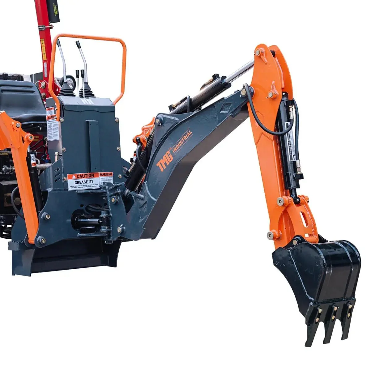 1813 mm (6’) 3-Point Hitch Swing Backhoe Attachment, Category 1, 20 - 65 HP Tractor TMG-TBH72 - Image 4