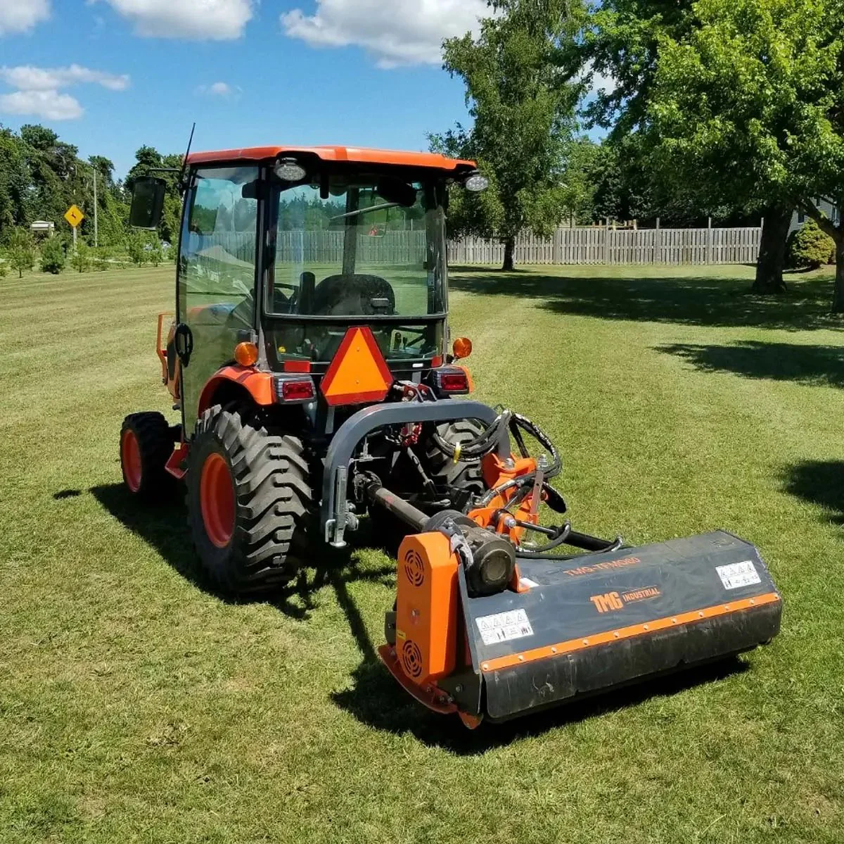 2200 mm (90") Ditch Bank Flail Mower, Hydraulic Side Offset Verge & Slope Cutter for 50–90 HP Tractors, TMGTFMO90 - Image 3