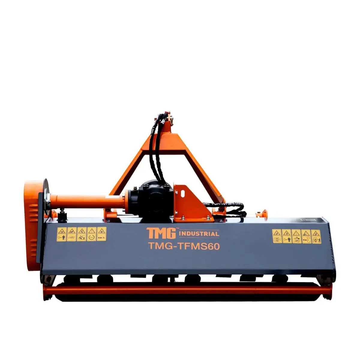 1550 mm (60") Side Shift Offset Flail Mower, 3‑Point Hitch, 30 - 60 HP Tractors, PTO Drive Shaft, TMG‑TFMS60