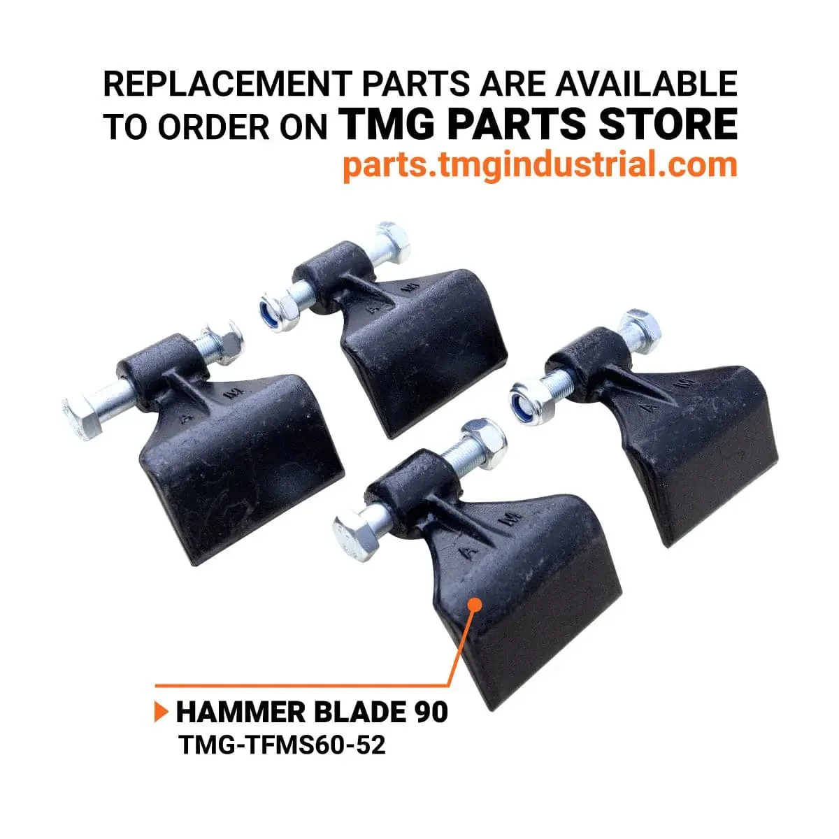 1550 mm (60") Side Shift Offset Flail Mower, 3‑Point Hitch, 30 - 60 HP Tractors, PTO Drive Shaft, TMG‑TFMS60 - Image 4
