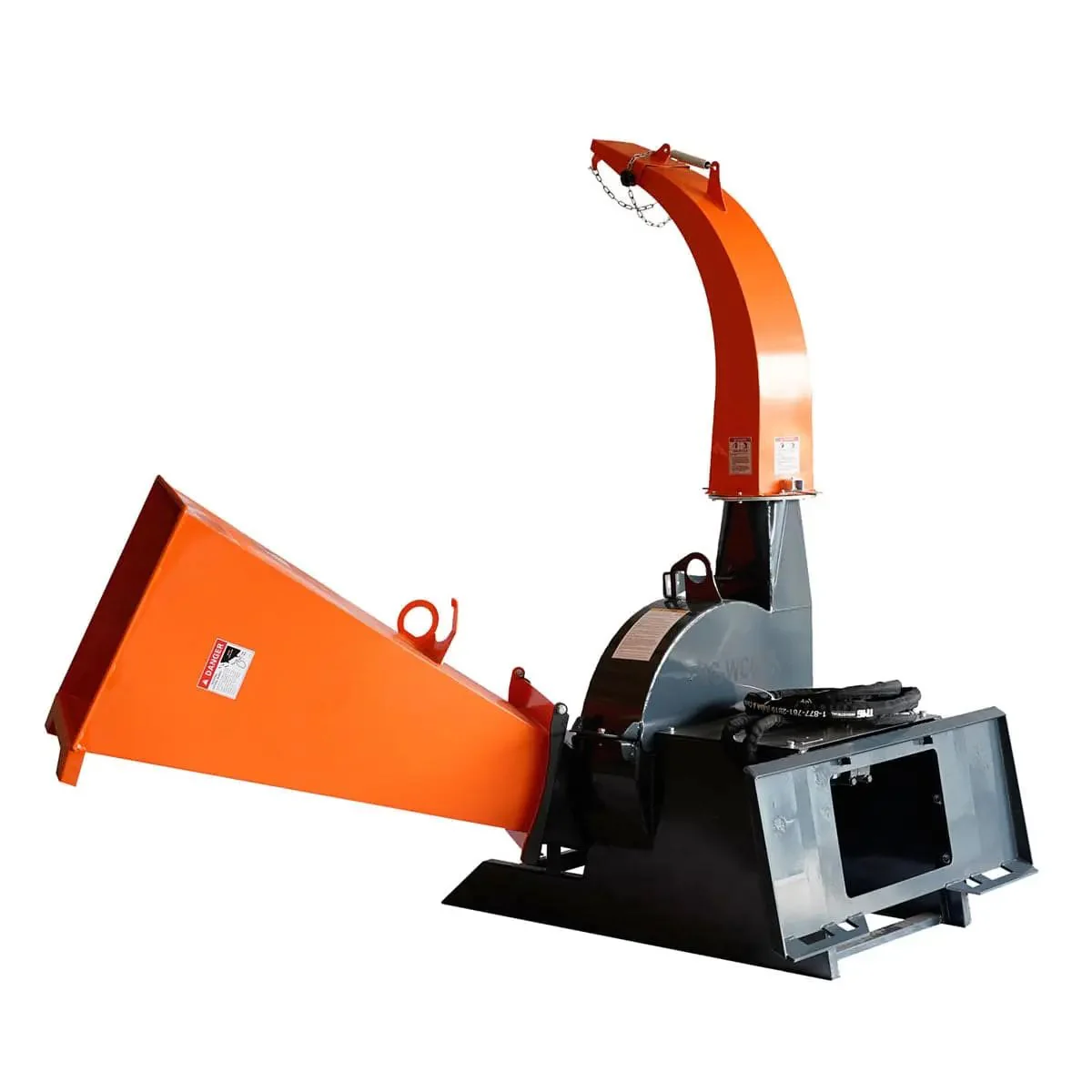 150 mm (6") Skid Steer Wood Chipper, 360° Swiveling Chute, Universal Skid Steer Mount, TMG-WC62S - Image 14